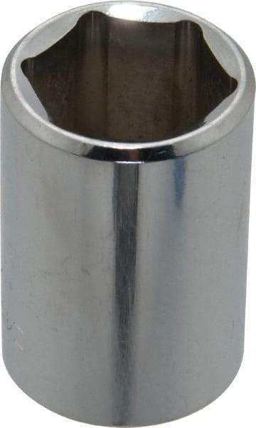 Blackhawk by Proto - 1/2" Drive, Standard Hand Socket - 6 Points, 1-1/2" OAL, Chrome Finish - Eagle Tool & Supply