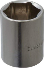 Blackhawk by Proto - 1/2" Drive, Standard Hand Socket - 6 Points, 1-1/2" OAL, Chrome Finish - Eagle Tool & Supply