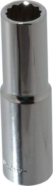 Blackhawk by Proto - 1/2" Drive, Deep Hand Socket - 12 Points, 3-3/32" OAL, Chrome Finish - Eagle Tool & Supply