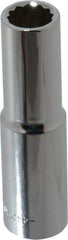 Blackhawk by Proto - 1/2" Drive, Deep Hand Socket - 12 Points, 3-3/32" OAL, Chrome Finish - Eagle Tool & Supply