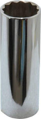 Blackhawk by Proto - 1/2" Drive, Deep Hand Socket - 12 Points, 3-3/32" OAL, Chrome Finish - Eagle Tool & Supply