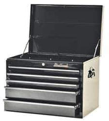 Blackhawk by Proto - 1 Compartment 5 Drawer Top Tool Chest - 27" Wide x 18" Deep x 19" High, Steel, Black - Eagle Tool & Supply