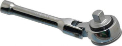 Blackhawk by Proto - 3/8" Drive Round Head Ratchet - Chrome Finish, 5-7/8" OAL, 41 Gear Teeth, Miniature Full Polished Handle, Flex Head - Eagle Tool & Supply