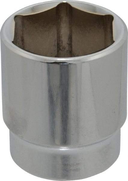 Blackhawk by Proto - 1-1/8", 1/2" Drive, Standard Hand Socket - 6 Points, 1-11/16" OAL - Eagle Tool & Supply