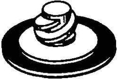 Superior Abrasives - 1-1/2" Disc Diam, Aluminum Oxide Quick Change Disc - Type R Attaching System, Nonwoven, Brown, Coarse Grade, FD Series - Eagle Tool & Supply