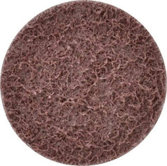 Superior Abrasives - 2" Disc Diam, Aluminum Oxide Quick Change Disc - Type R Attaching System, Nonwoven, Maroon, Medium Grade, FD Series - Eagle Tool & Supply