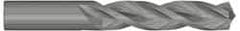Kennametal - 6.6mm 130° Solid Carbide Jobber Drill - Bright Finish, Right Hand Cut, Spiral Flute, Straight Shank, 91mm OAL, Standard Point - Eagle Tool & Supply