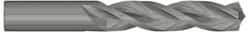 Kennametal - 13mm 130° Solid Carbide Jobber Drill - Bright Finish, Right Hand Cut, Spiral Flute, Straight Shank, 124mm OAL, Standard Point - Eagle Tool & Supply