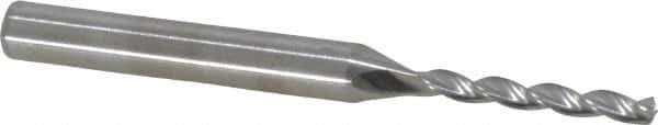 Kennametal - 3mm 130° Solid Carbide Jobber Drill - Bright Finish, Right Hand Cut, Spiral Flute, Straight Shank, 66mm OAL, Standard Point - Eagle Tool & Supply