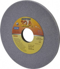 Norton - 6" Diam x 1-1/4" Hole x 1/4" Thick, K Hardness, 60 Grit Surface Grinding Wheel - Aluminum Oxide, Type 1, Medium Grade, 4,140 Max RPM, Vitrified Bond, No Recess - Eagle Tool & Supply