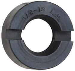 Sopko - 7/8" Diam Grinding Wheel Spindle Slotted Nut - 1/2-13 Thread Size, Left Handed, 5/16" Thick - Eagle Tool & Supply
