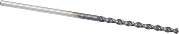 Accupro - 3/64" 130° Cobalt Jobber Drill - TiAlN Finish, Right Hand Cut, Parabolic Flute, Straight Shank, 1-1/2" OAL, Split Point - Eagle Tool & Supply