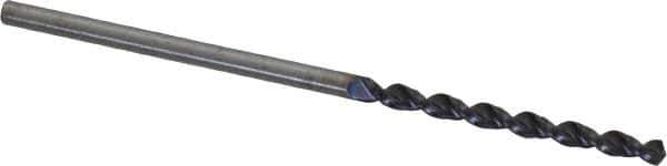 Accupro - 1.65mm 130° Cobalt Jobber Drill - TiAlN Finish, Right Hand Cut, Parabolic Flute, Straight Shank, 1-11/16" OAL, Split Point - Eagle Tool & Supply