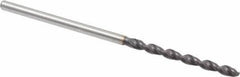 Accupro - #49 130° Cobalt Jobber Drill - TiAlN Finish, Right Hand Cut, Parabolic Flute, Straight Shank, 46mm OAL, Split Point - Eagle Tool & Supply