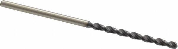 Accupro - #48 130° Cobalt Jobber Drill - TiAlN Finish, Right Hand Cut, Parabolic Flute, Straight Shank, 1-15/16" OAL, Split Point - Eagle Tool & Supply