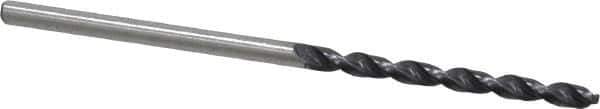 Accupro - #43 130° Cobalt Jobber Drill - TiAlN Finish, Right Hand Cut, Parabolic Flute, Straight Shank, 2-3/32" OAL, Split Point - Eagle Tool & Supply