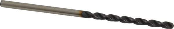 Accupro - #41 130° Cobalt Jobber Drill - TiAlN Finish, Right Hand Cut, Parabolic Flute, Straight Shank, 2-1/4" OAL, Split Point - Eagle Tool & Supply