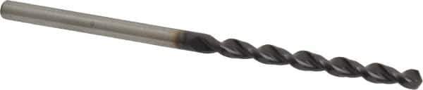 Accupro - #33 130° Cobalt Jobber Drill - TiAlN Finish, Right Hand Cut, Parabolic Flute, Straight Shank, 2-13/32" OAL, Split Point - Eagle Tool & Supply