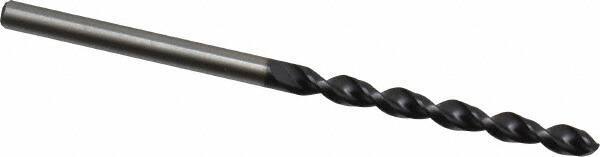 Accupro - 3mm 130° Cobalt Jobber Drill - TiAlN Finish, Right Hand Cut, Parabolic Flute, Straight Shank, 2-13/32" OAL, Split Point - Eagle Tool & Supply