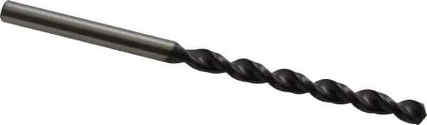 Accupro - #23 130° Cobalt Jobber Drill - TiAlN Finish, Right Hand Cut, Parabolic Flute, Straight Shank, 2-15/16" OAL, Split Point - Eagle Tool & Supply