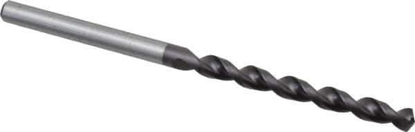 Accupro - 5/32" 130° Cobalt Jobber Drill - TiAlN Finish, Right Hand Cut, Parabolic Flute, Straight Shank, 2-15/16" OAL, Split Point - Eagle Tool & Supply