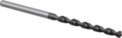 Accupro - 5/32" 130° Cobalt Jobber Drill - TiAlN Finish, Right Hand Cut, Parabolic Flute, Straight Shank, 2-15/16" OAL, Split Point - Eagle Tool & Supply