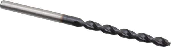 Accupro - #21 130° Cobalt Jobber Drill - TiAlN Finish, Right Hand Cut, Parabolic Flute, Straight Shank, 2-15/16" OAL, Split Point - Eagle Tool & Supply