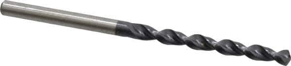 Accupro - #20 130° Cobalt Jobber Drill - TiAlN Finish, Right Hand Cut, Parabolic Flute, Straight Shank, 2-15/16" OAL, Split Point - Eagle Tool & Supply