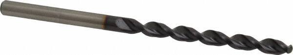 Accupro - 11/64" 130° Cobalt Jobber Drill - TiAlN Finish, Right Hand Cut, Parabolic Flute, Straight Shank, 3-5/32" OAL, Split Point - Eagle Tool & Supply