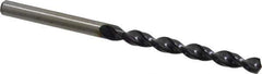 Accupro - #7 130° Cobalt Jobber Drill - TiAlN Finish, Right Hand Cut, Parabolic Flute, Straight Shank, 3-3/8" OAL, Split Point - Eagle Tool & Supply