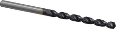 Accupro - 7/32" 130° Cobalt Jobber Drill - TiAlN Finish, Right Hand Cut, Parabolic Flute, Straight Shank, 93mm OAL, Split Point - Eagle Tool & Supply