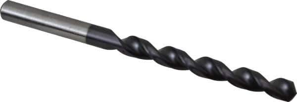 Accupro - Letter N 130° Cobalt Jobber Drill - TiAlN Finish, Right Hand Cut, Parabolic Flute, Straight Shank, 4-19/32" OAL, Split Point - Eagle Tool & Supply