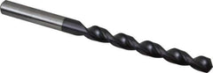 Accupro - Letter N 130° Cobalt Jobber Drill - TiAlN Finish, Right Hand Cut, Parabolic Flute, Straight Shank, 4-19/32" OAL, Split Point - Eagle Tool & Supply
