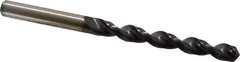 Accupro - Letter P 130° Cobalt Jobber Drill - TiAlN Finish, Right Hand Cut, Parabolic Flute, Straight Shank, 4-19/32" OAL, Split Point - Eagle Tool & Supply
