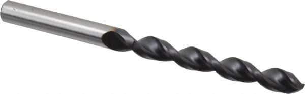 Accupro - Letter Q 130° Cobalt Jobber Drill - TiAlN Finish, Right Hand Cut, Parabolic Flute, Straight Shank, 4-19/32" OAL, Split Point - Eagle Tool & Supply