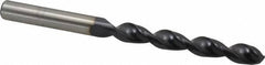 Accupro - Letter U 130° Cobalt Jobber Drill - TiAlN Finish, Right Hand Cut, Parabolic Flute, Straight Shank, 4-29/32" OAL, Split Point - Eagle Tool & Supply