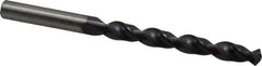 Accupro - 9.6mm 130° Cobalt Jobber Drill - TiAlN Finish, Right Hand Cut, Parabolic Flute, Straight Shank, 5-1/4" OAL, Split Point - Eagle Tool & Supply