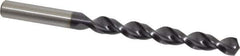Accupro - 25/64" 130° Cobalt Jobber Drill - TiAlN Finish, Right Hand Cut, Parabolic Flute, Straight Shank, 5-1/4" OAL, Split Point - Eagle Tool & Supply