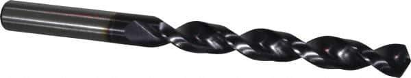 Accupro - 15/32" 130° Cobalt Jobber Drill - TiAlN Finish, Right Hand Cut, Parabolic Flute, Straight Shank, 5-15/16" OAL, Split Point - Eagle Tool & Supply