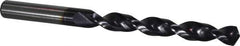 Accupro - 15/32" 130° Cobalt Jobber Drill - TiAlN Finish, Right Hand Cut, Parabolic Flute, Straight Shank, 5-15/16" OAL, Split Point - Eagle Tool & Supply