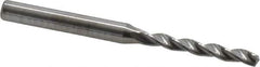 Kennametal - 4.2mm 130° Solid Carbide Jobber Drill - Bright Finish, Right Hand Cut, Spiral Flute, Straight Shank, 74mm OAL, Standard Point - Eagle Tool & Supply