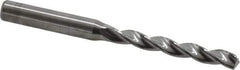 Kennametal - 6.3mm 130° Solid Carbide Jobber Drill - Bright Finish, Right Hand Cut, Spiral Flute, Straight Shank, 91mm OAL, Standard Point - Eagle Tool & Supply