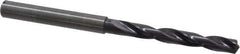 Guhring - 0.2008" 140° Solid Carbide Jobber Drill - FIREX Finish, Right Hand Cut, Spiral Flute, Straight Shank, 82mm OAL, SU Point - Eagle Tool & Supply