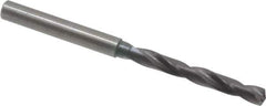 Guhring - 0.2047" 140° Solid Carbide Jobber Drill - FIREX Finish, Right Hand Cut, Spiral Flute, Straight Shank, 82mm OAL, SU Point - Eagle Tool & Supply