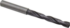 Guhring - Letter H 140° Solid Carbide Jobber Drill - FIREX Finish, Right Hand Cut, Spiral Flute, Straight Shank, 91mm OAL, SU Point - Eagle Tool & Supply