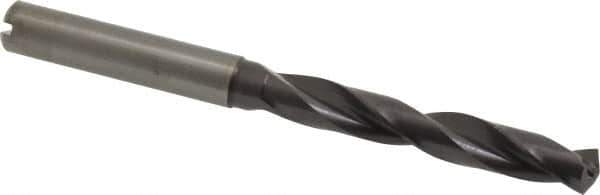 Guhring - 0.2953" 140° Solid Carbide Jobber Drill - FIREX Finish, Right Hand Cut, Spiral Flute, Straight Shank, 91mm OAL, SU Point - Eagle Tool & Supply