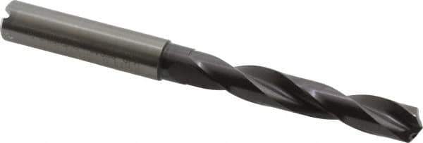Guhring - 0.3504" 140° Solid Carbide Jobber Drill - FIREX Finish, Right Hand Cut, Spiral Flute, Straight Shank, 103mm OAL, SU Point - Eagle Tool & Supply