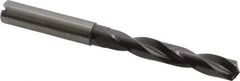 Guhring - 0.3504" 140° Solid Carbide Jobber Drill - FIREX Finish, Right Hand Cut, Spiral Flute, Straight Shank, 103mm OAL, SU Point - Eagle Tool & Supply