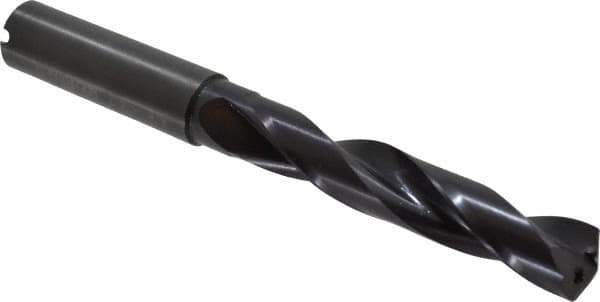 Guhring - 1/2" 140° Solid Carbide Jobber Drill - FIREX Finish, Right Hand Cut, Spiral Flute, Straight Shank, 124mm OAL, SU Point - Eagle Tool & Supply