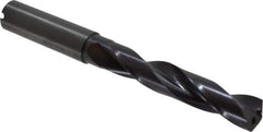 Guhring - 1/2" 140° Solid Carbide Jobber Drill - FIREX Finish, Right Hand Cut, Spiral Flute, Straight Shank, 124mm OAL, SU Point - Eagle Tool & Supply
